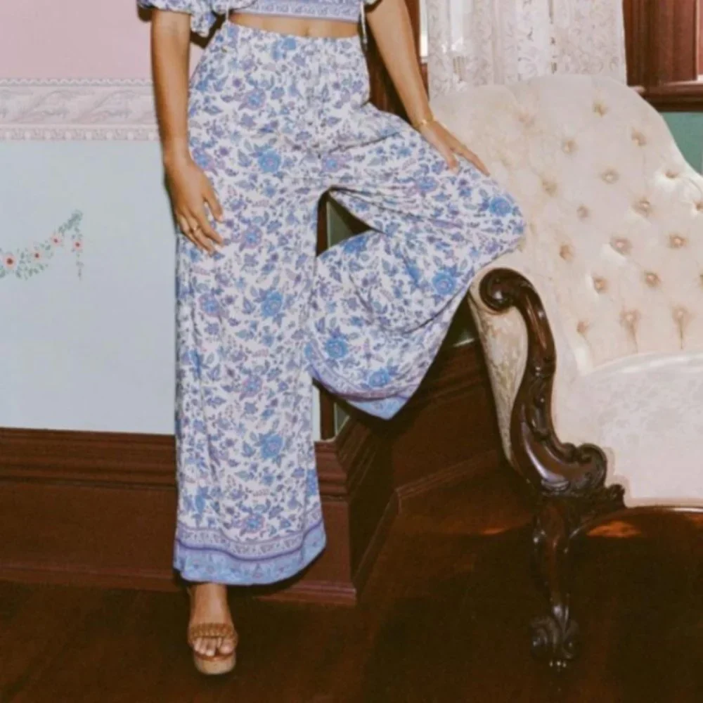 Spell Folk Song Wide Leg Pants - Picture 2 of 5